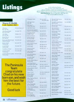 The Peninsula December 2000