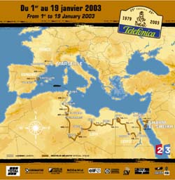 Dakar map route